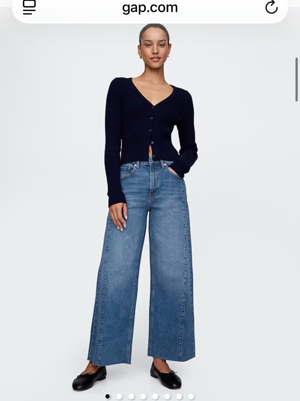 GAP High Rise Stride Ankle Jeans - Blue Denim 26 or 2 R